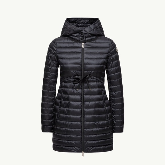 Moncler Barbel Hooded Long Down Jacket - Picture 1 of 4
